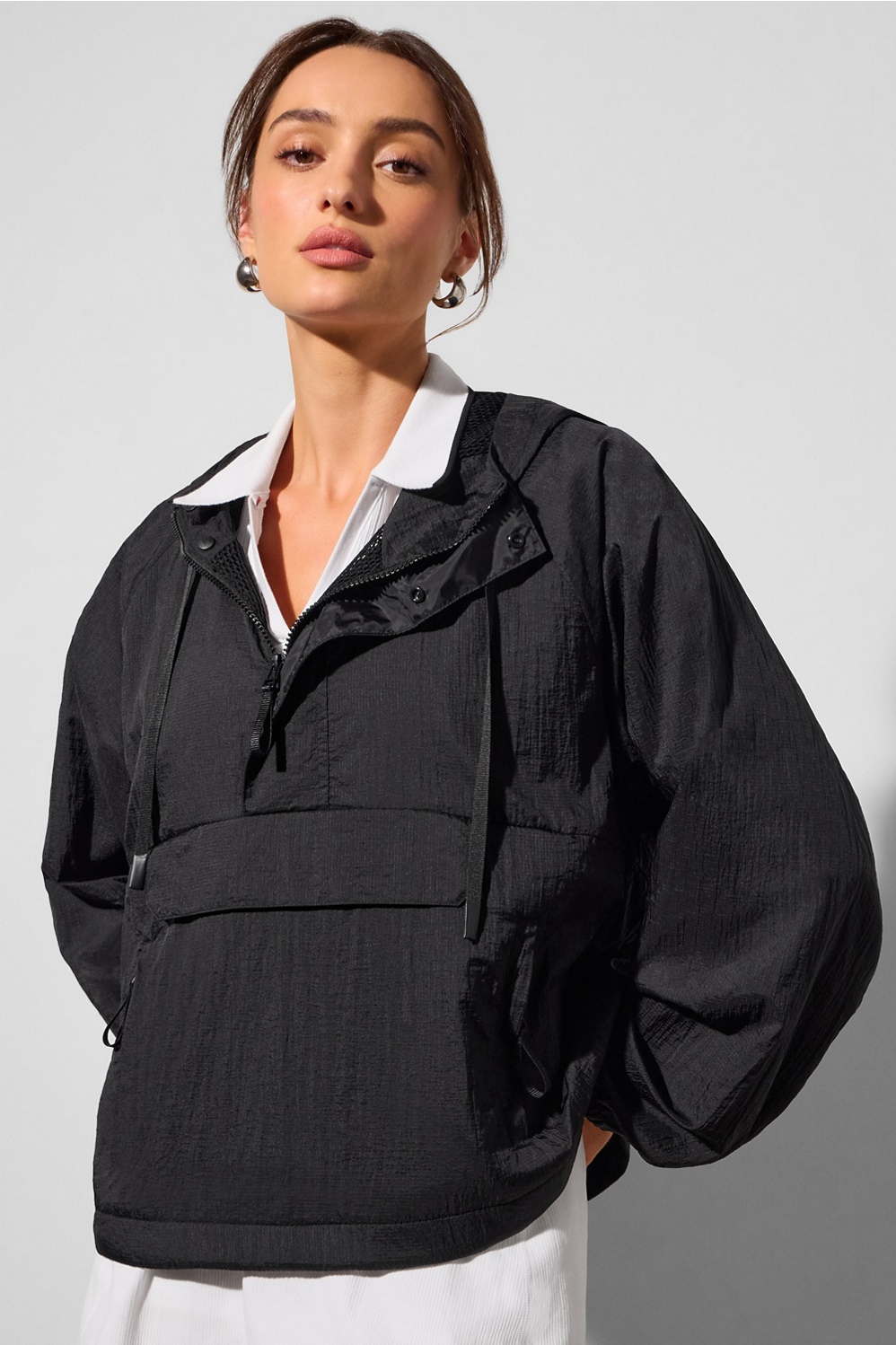 Ripstop Pullover Hooded Windbreaker