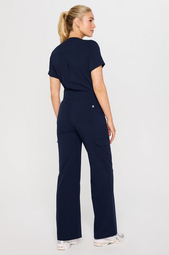 Empower Wide Leg Scrub Jumpsuit