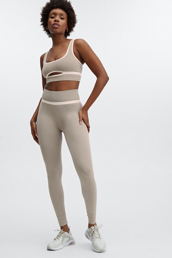 SculptKnit® High-Waisted Cut-out Leggings Fabletics