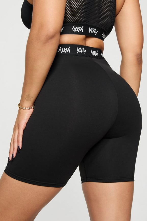 Major Label Shaping High Waist Logo Short