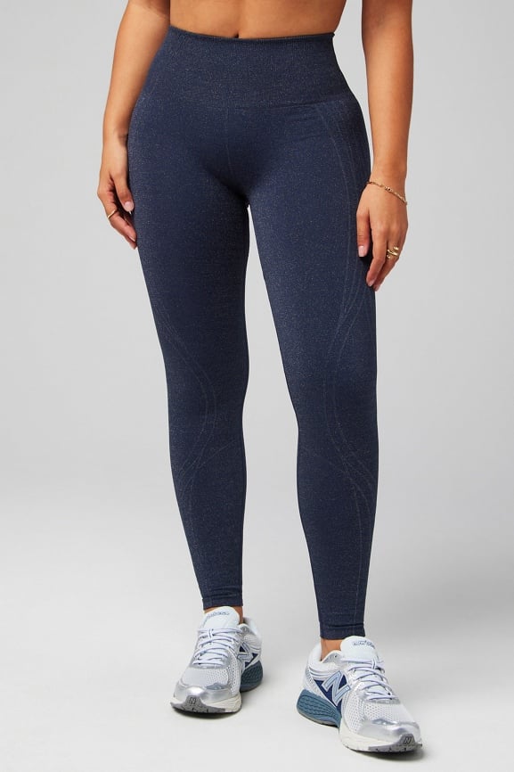 Seamless High-Waisted Lurex Legging