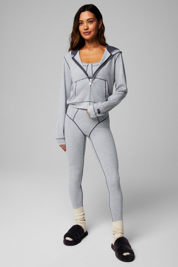Zip-Up Waffle Hoodie - Fabletics