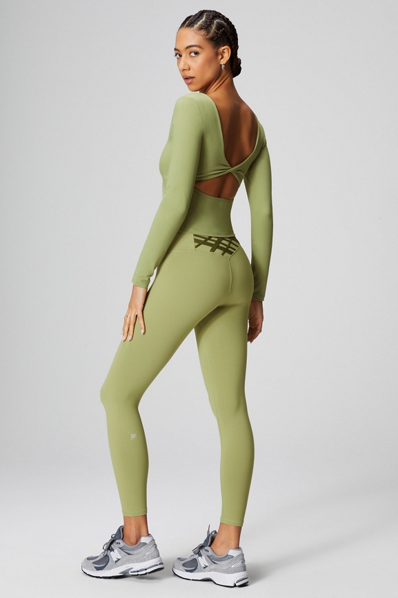 Oasis Twist Built-In Bra Long-Sleeve Top