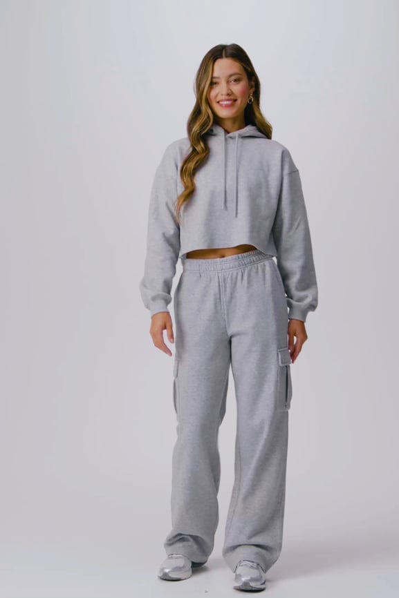 Cozy Fleece Cropped Hoodie - Fabletics