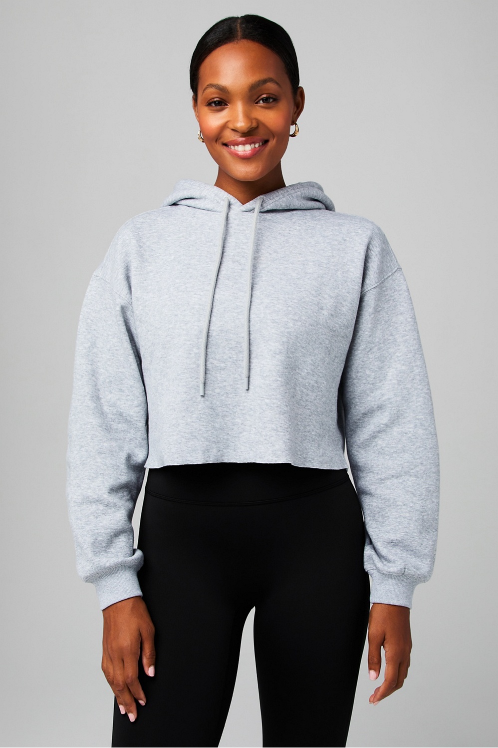 Cozy Fleece Cropped Hoodie