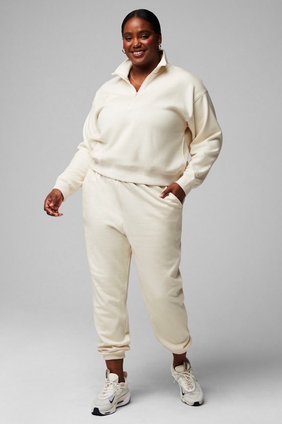 Cozy Fleece Half Zip Sweatshirt