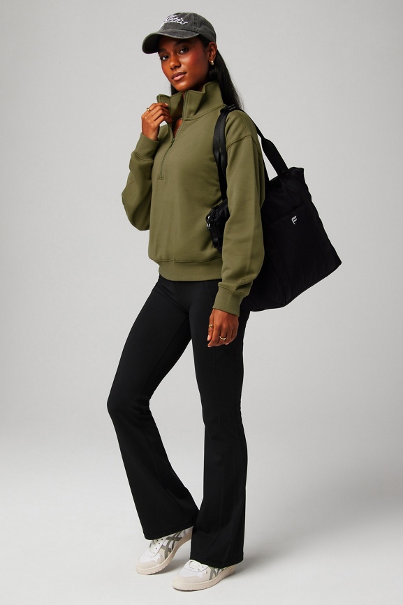 Cozy Fleece Half Zip Sweatshirt - Fabletics