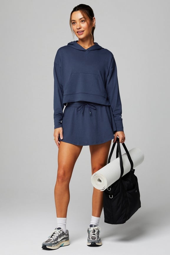 Cloud Jersey Cropped Hoodie