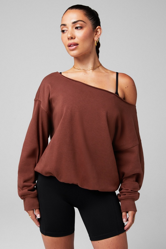 Year Round Terry Off Shoulder Sweatshirt - Fabletics