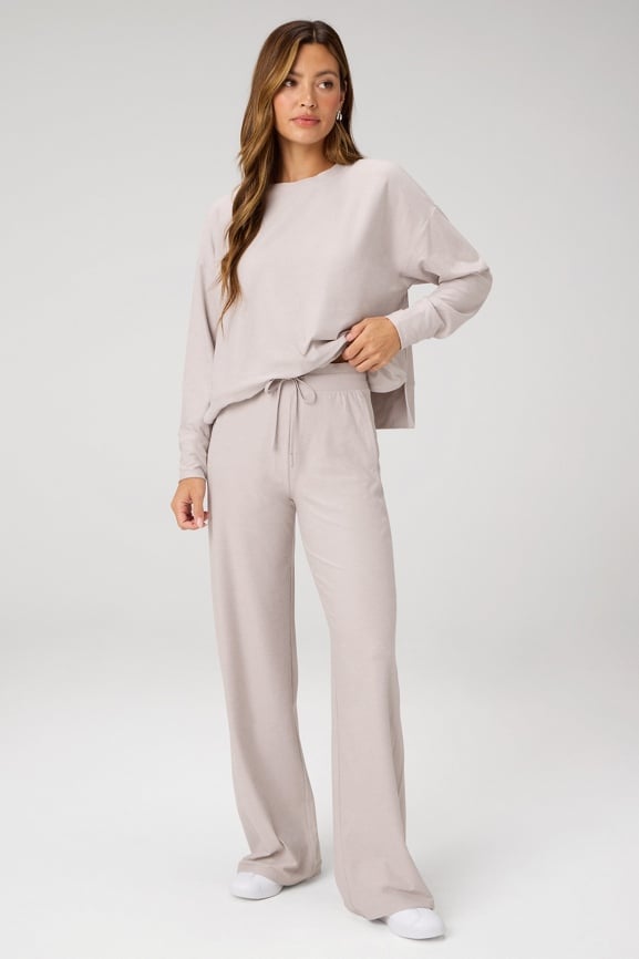 Cloud Jersey Boxy Long-Sleeve Top