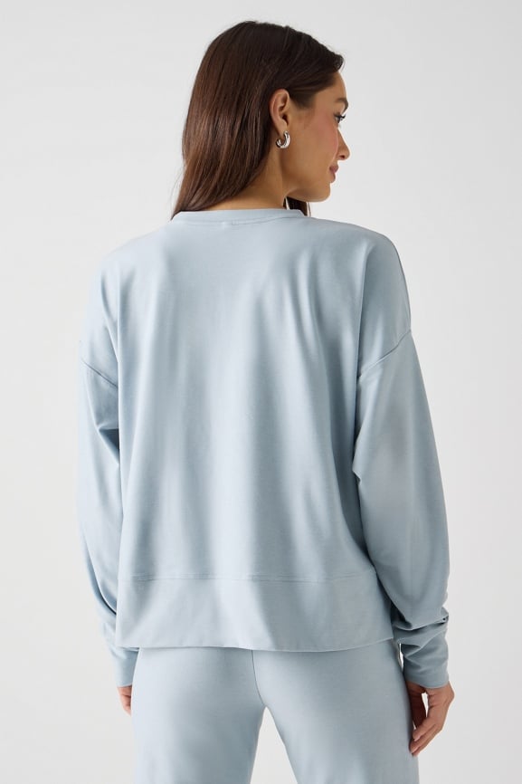 Cloud Jersey Boxy Long-Sleeve Top