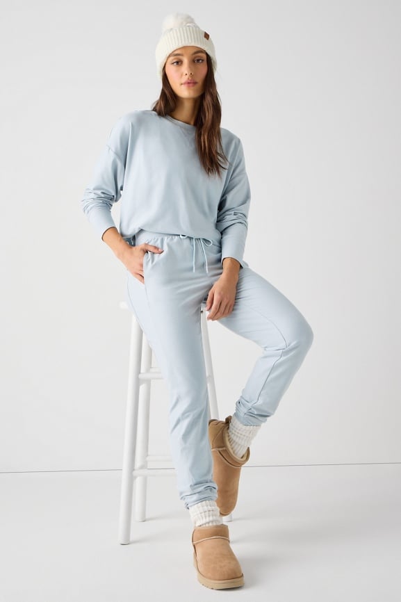 Cloud Jersey Boxy Long-Sleeve Top
