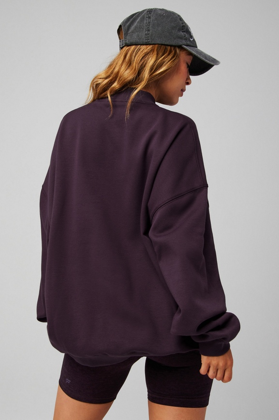 Cozy Fleece Oversized Mock Neck Sweatshirt - Fabletics