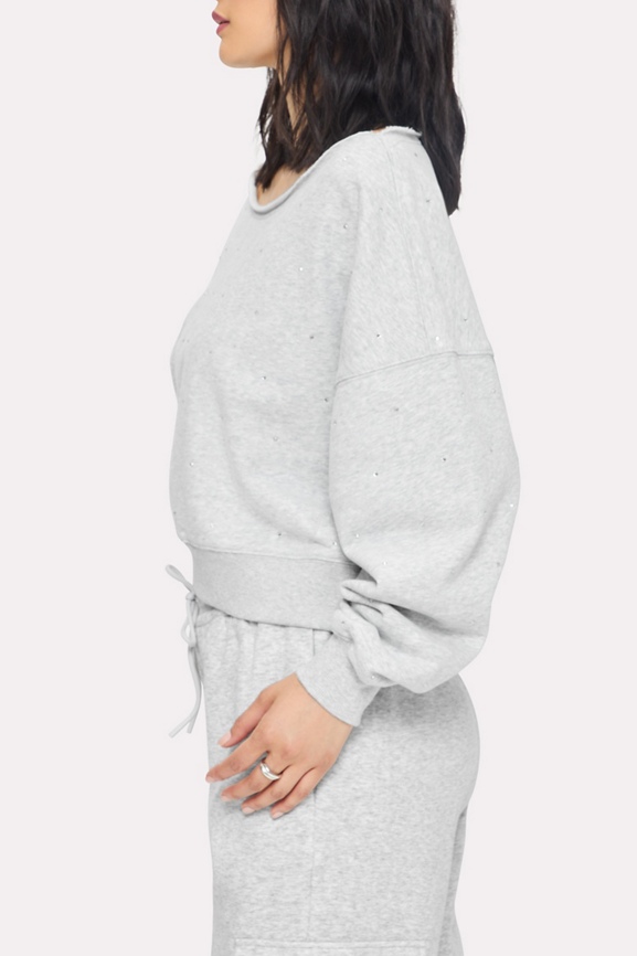 Bling Thing Off-The-Shoulder Sweatshirt