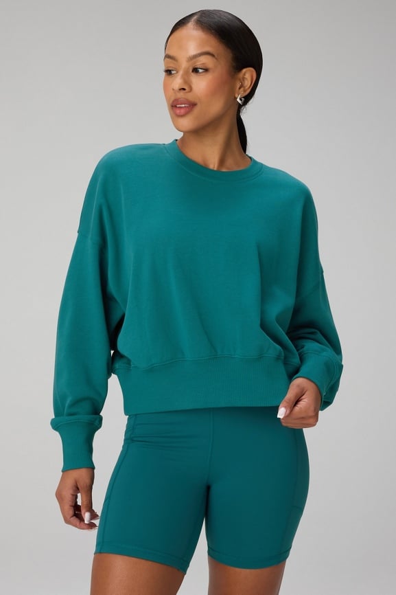 Year Round Terry Crew Neck Sweatshirt