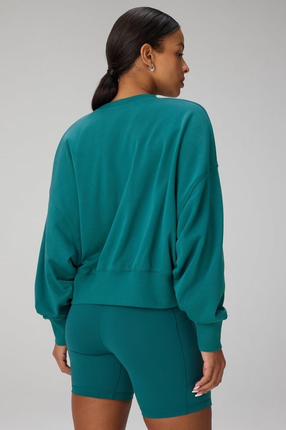 Year Round Terry Crew Neck Sweatshirt