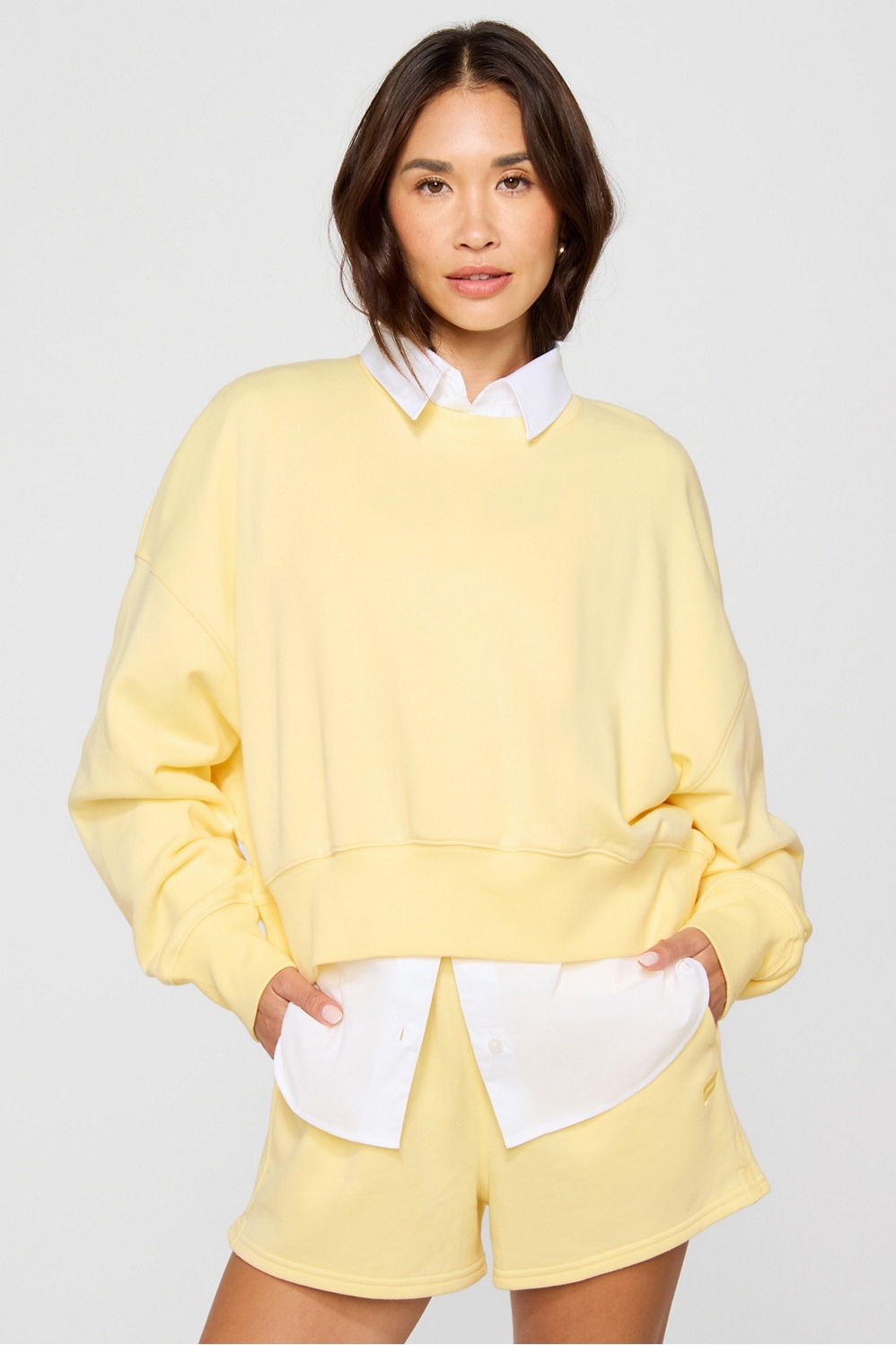 Year Round Terry Crew Neck Sweatshirt