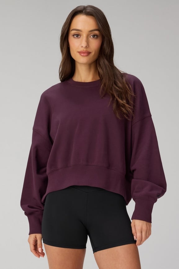 Year Round Terry Crew Neck Sweatshirt