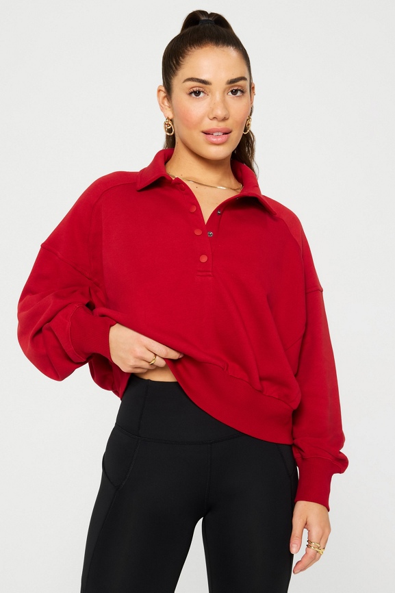Year Round Terry Snap Front Sweatshirt - Fabletics