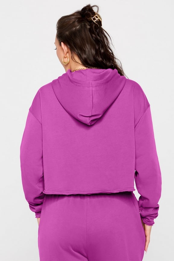 Year Round Terry Cropped Hoodie