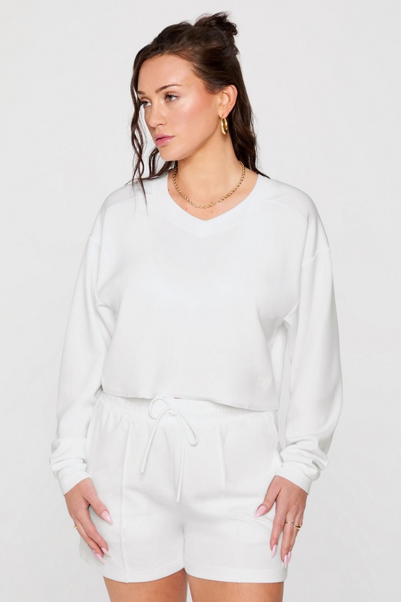 So Sleek Modal Cropped Sweatshirt