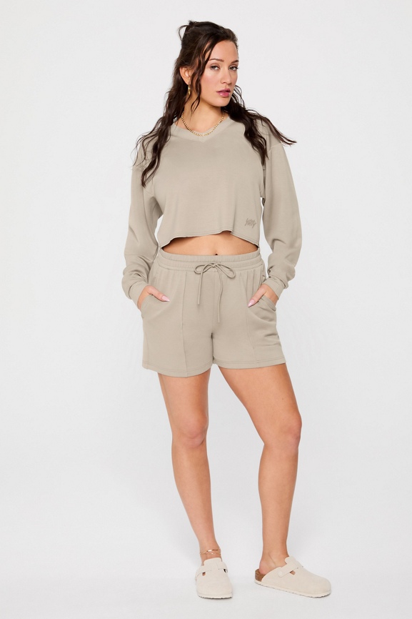 So Sleek Modal Cropped Sweatshirt