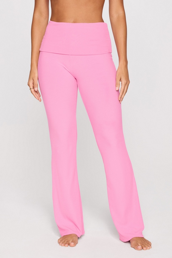 Soft Rib Foldover Pant
