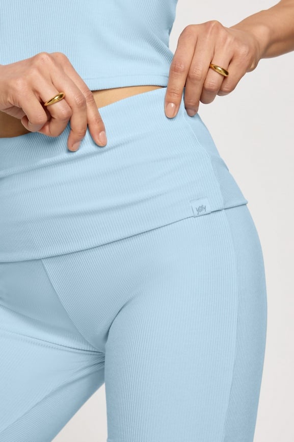 Soft Rib Foldover Pant