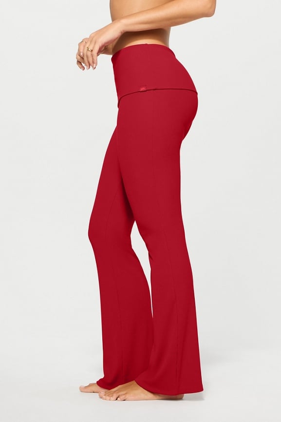 Soft Rib Foldover Pant