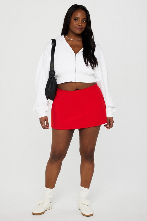 Year Round Terry Cropped Full-Zip Hoodie