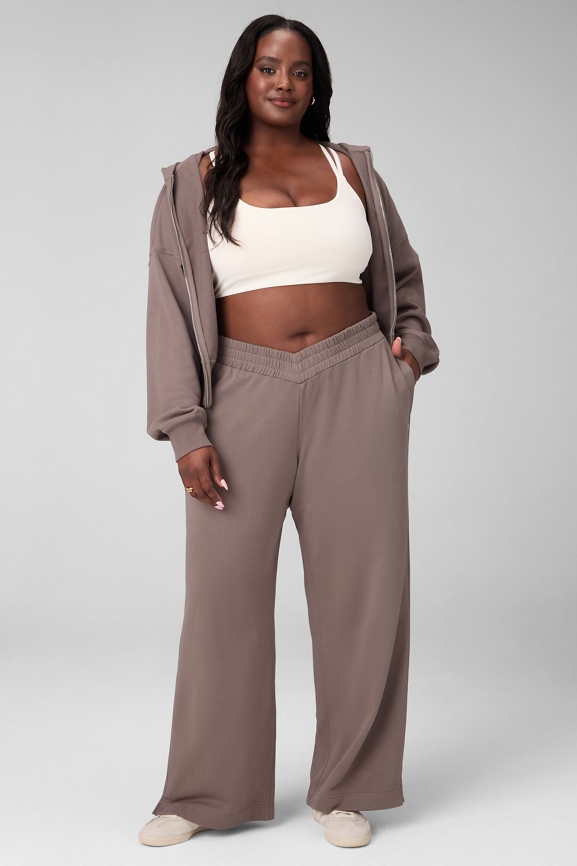 Year Round Terry Cropped Full-Zip Hoodie