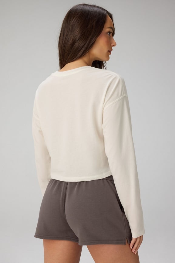 100% Cotton Boxy Long Sleeve Tee