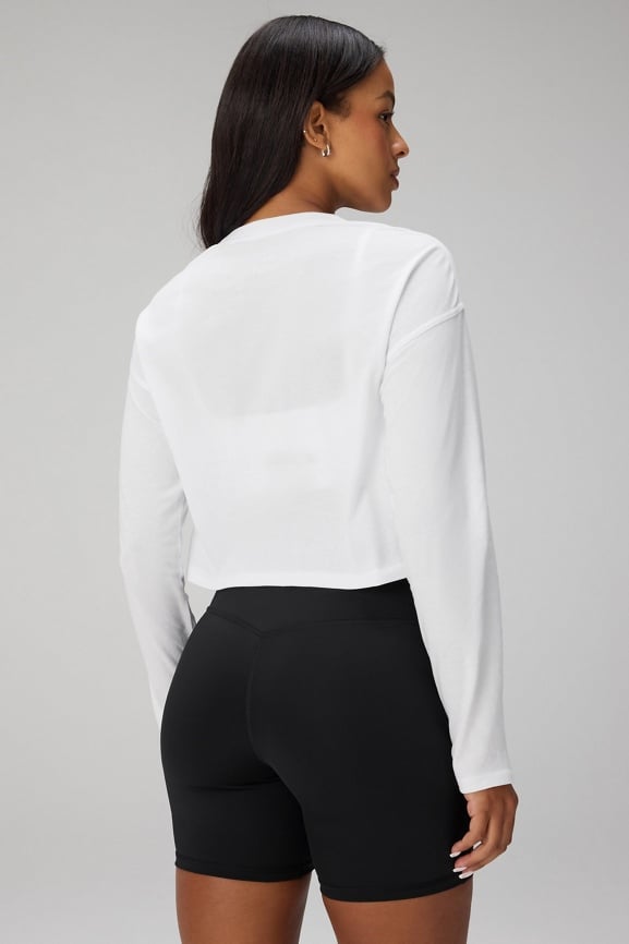 100% Cotton Boxy Long Sleeve Tee