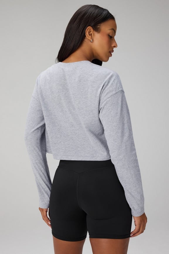 100% Cotton Boxy Long Sleeve Tee