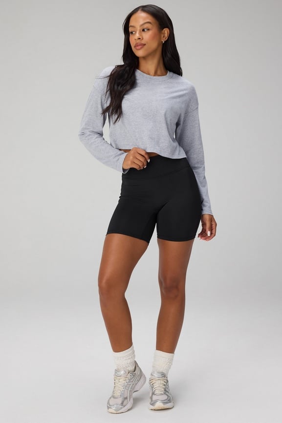 100% Cotton Boxy Long Sleeve Tee