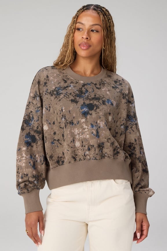 Year Round Terry Crew Neck Sweatshirt