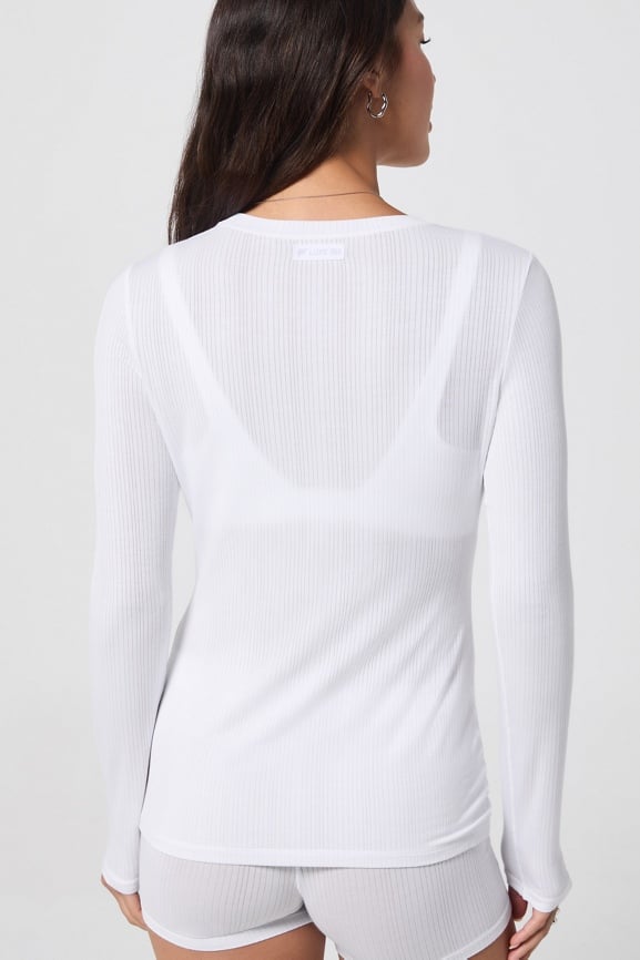 Luxe360 Rib Long-Sleeve Top