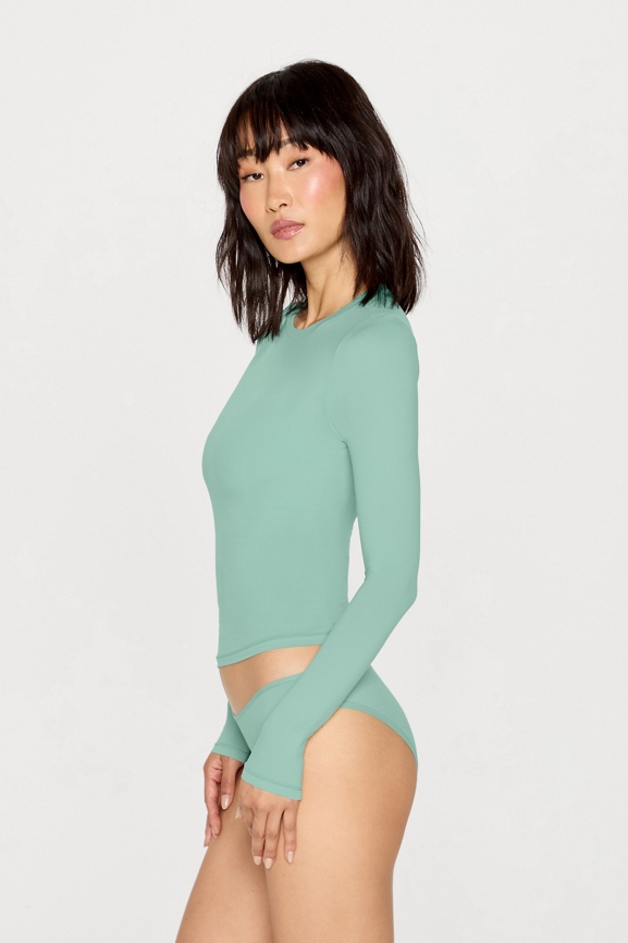 Stretchy Fit Crew Long Sleeve Tee