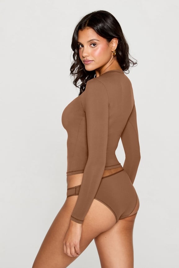 Stretchy Fit Crew Long Sleeve Tee