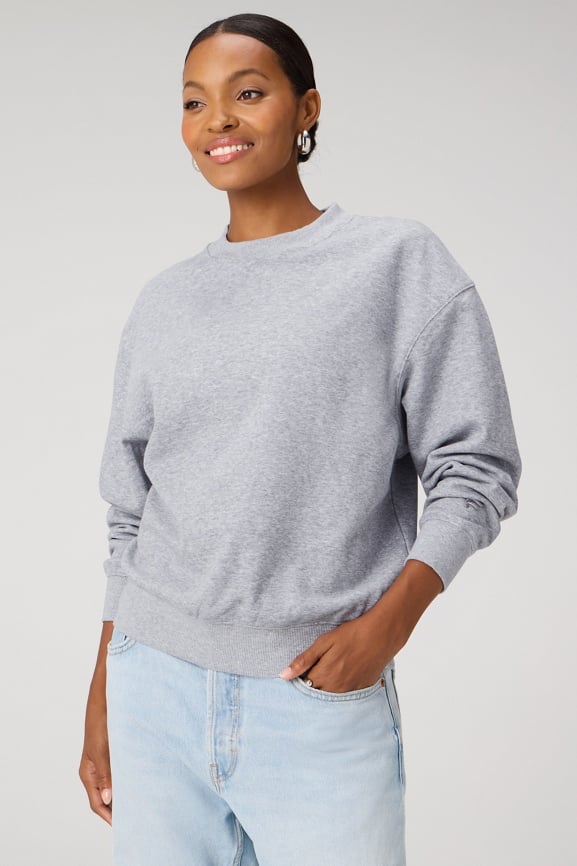 Cozy Fleece Crew Neck Sweatshirt - Fabletics