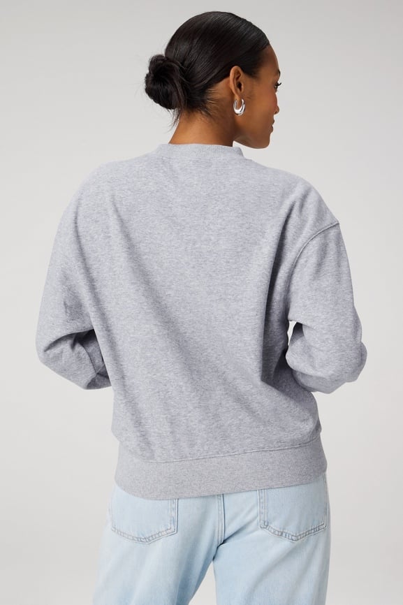 Cozy Fleece Crew Neck Sweatshirt