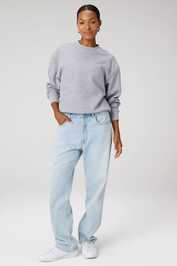 Cozy Fleece Crew Neck Sweatshirt
