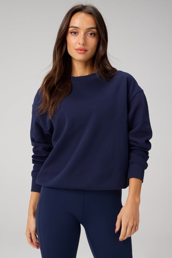 Cozy Fleece Crew Neck Sweatshirt - Fabletics