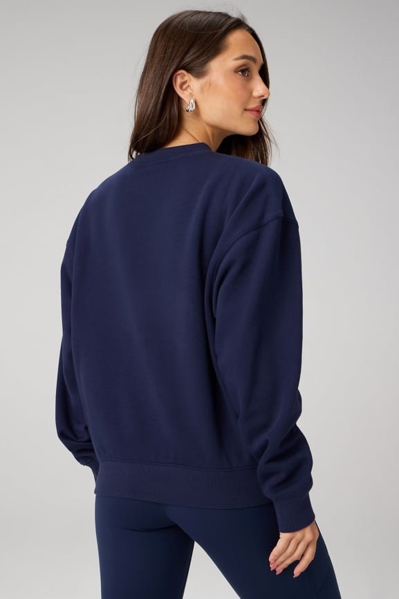 Cozy Fleece Crew Neck Sweatshirt