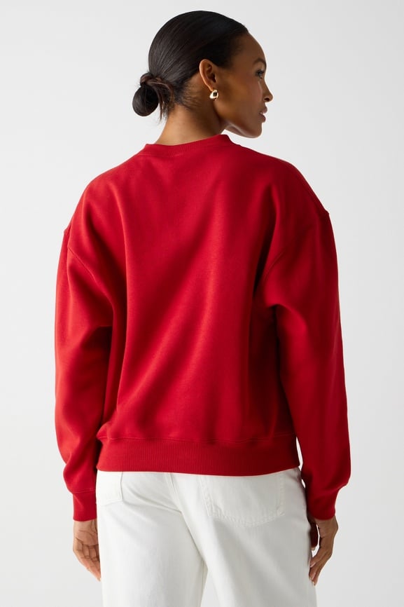 Cozy Fleece Crew Neck Sweatshirt