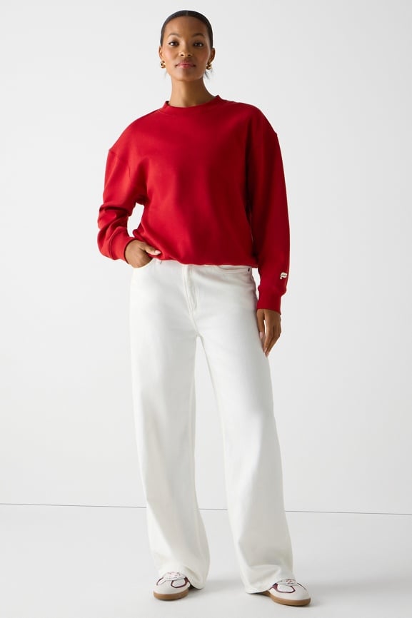 Cozy Fleece Crew Neck Sweatshirt