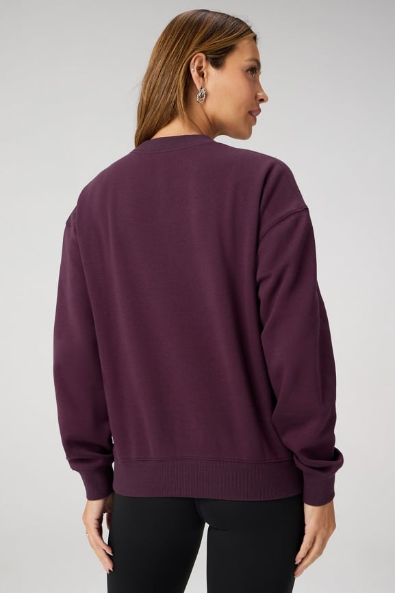 Cozy Fleece Crew Neck Sweatshirt