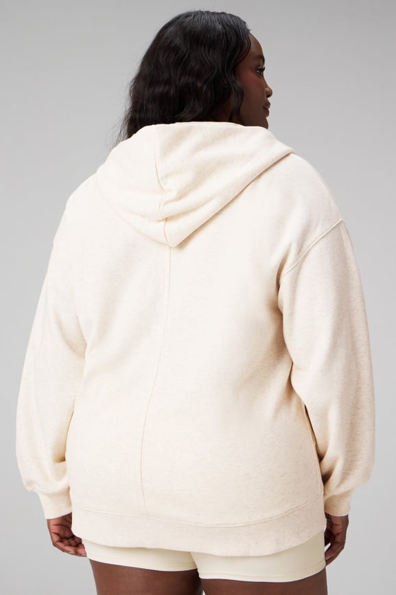 Cozy Fleece Oversized Zip Up Hoodie