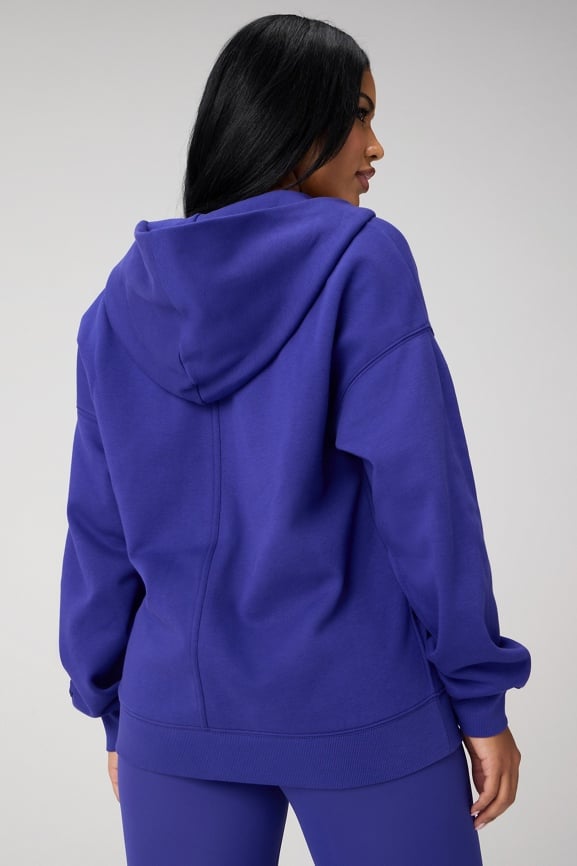 Cozy Fleece Oversized Zip Up Hoodie