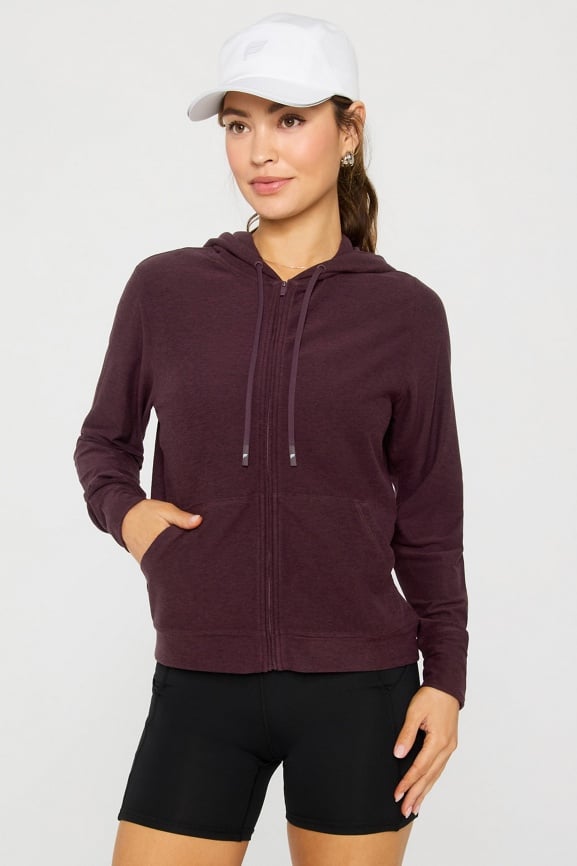 Cloud Jersey Full Zip Hoodie